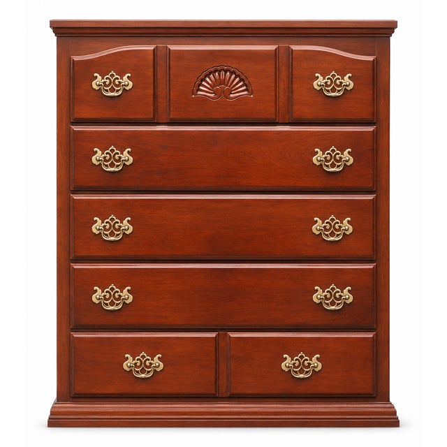 Wood Queen Anne Mahogany Highboy For Sale - Image 7 of 9