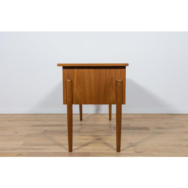 Wood Mid-Century Danish Freestanding Teak Desk, 1960s For Sale - Image 7 of 18