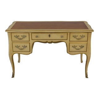 Kindel French Cherry Top Painted Finish Desk For Sale