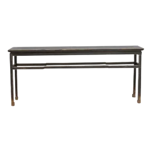 Vintage Black 79" Inch Long MingQing Console Table