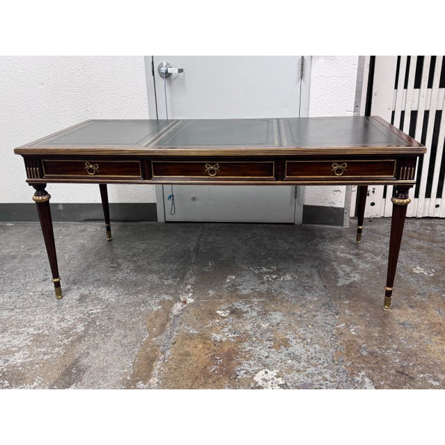French Maitland Smith French Louis XVI Style Desk For Sale - Image 3 of 12