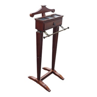 Vintage Cherry Wood Valet Butler For Sale