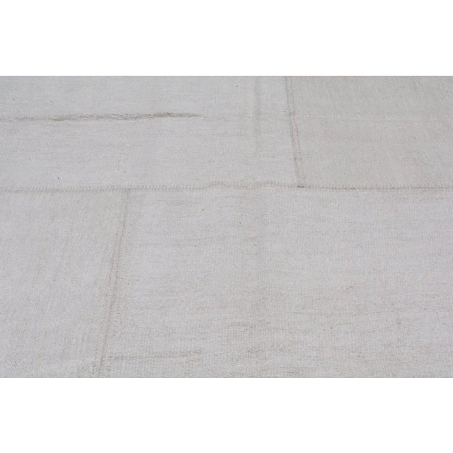 1960s Handmade Vintage Turkish Patchwork Hemp Flatweave Kilim Rug, 10'x14' For Sale - Image 5 of 6