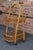 Franco Albini Vintage Italian Oval Bar Cart / Trolley on Caster Wheels in Bamboo and Rattan For Sale - Image 4 of 18