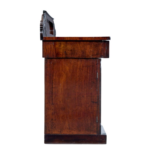 Brown 19th Century William IV Mahogany Pedestal Sideboard, 1830 For Sale - Image 8 of 10