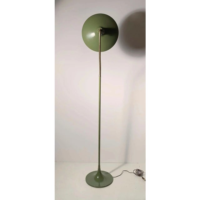 Vintage Laurel Gooseneck floor lamp Model B- 683 in a Olive type color. Original plastic diffuser included but does have...