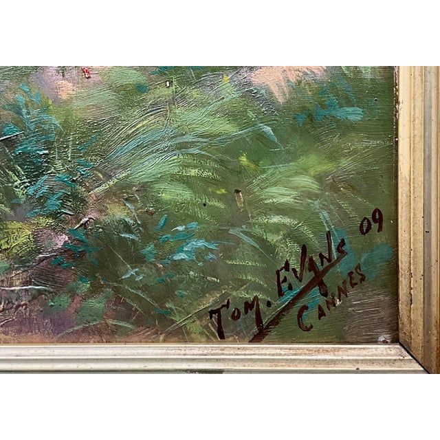 Tom Evans, Cannes La Bocca, 1890s, Oil on Panel For Sale - Image 6 of 11