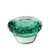 A mid-20th-century cased glass bowl in the Murano bullicante tradition, its rounded form rising from a solid clear foot to...