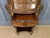 Wood French Brass Inlaid Mahogany Demi Lune Vitrine, 1890 For Sale - Image 7 of 18