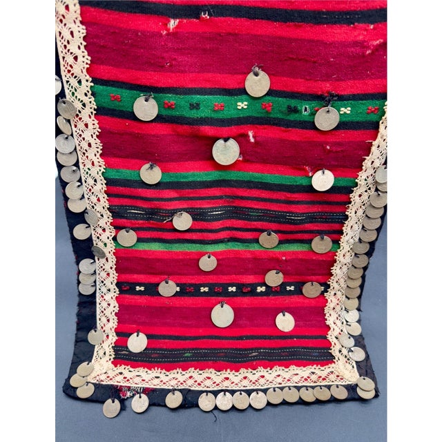 Vintage Bulgarian Folk Costume Apron, Prestilka For Sale - Image 13 of 17