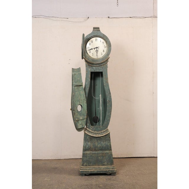 19th Century 19th Centruy Swedish Grandfather Clock For Sale - Image 5 of 12