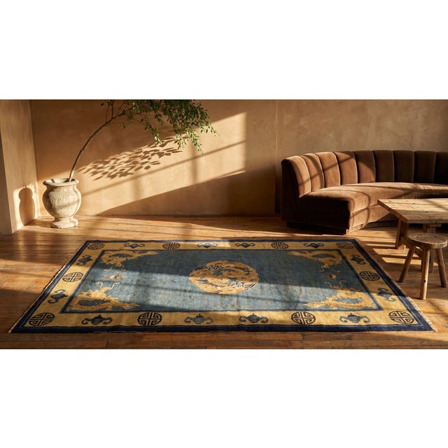 Late 19th Century Chinese Peking Dragon Carpet For Sale - Image 12 of 12
