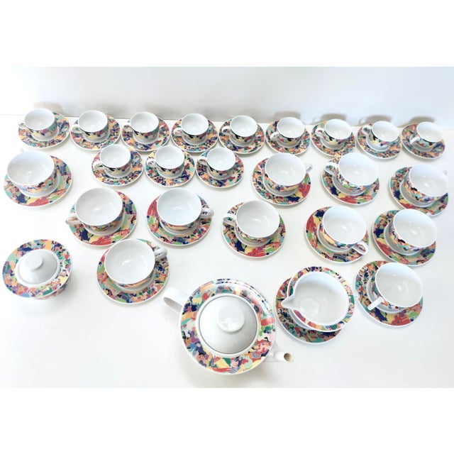 1990s La Bella Tavola Breakfast Service attributed to Ettore Sottsass for Alessi, 1993, Set of 26 For Sale - Image 5 of 18