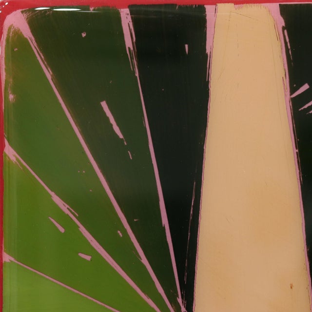 Wood The Window 335 - Original Minimalist Mixed Media Acrylic and Resin Painting on Wood Panel by Ricky Hunt For Sale - Image 7 of 9