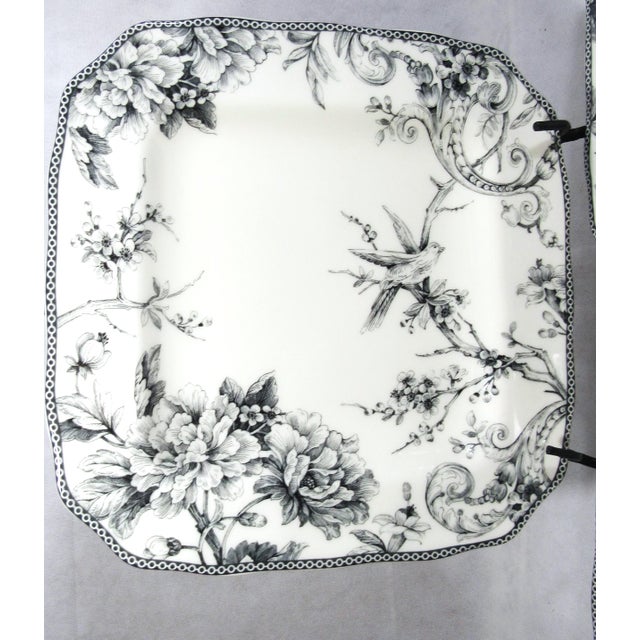 Vintage 222 Fifth Adelaide Toile Print Dinner Plates For Sale - Image 4 of 11