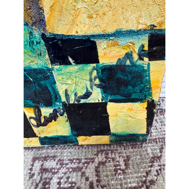Neoclassical The Finer Things in Life Acrylic Original Painting, Signed For Sale - Image 3 of 12