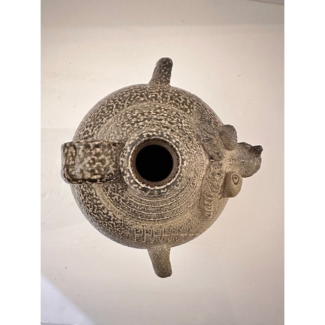 1980s Face Jug by Db Garner Turn & Burn Pottery For Sale In Miami - Image 6 of 12