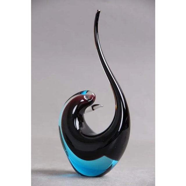 Murano Glass Bird-Shaped Decorative Bird, 1960s For Sale - Image 6 of 6