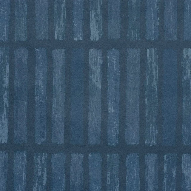 Contemporary SAMPLE - Schumacher X Backdrop Wabi-Sabi Wallpaper In Dark Blue For Sale - Image 3 of 5