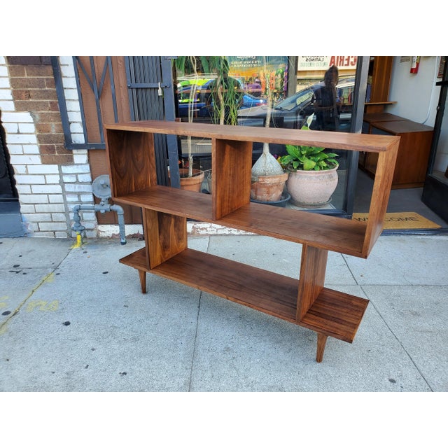 Sao Paulo Walnut Bookcase For Sale - Image 12 of 13