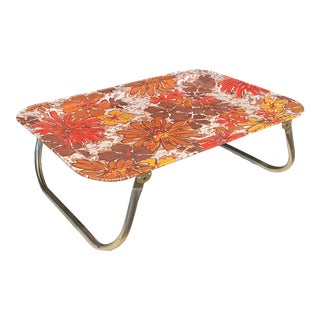 Vintage Floral Tv Lap Tray For Sale