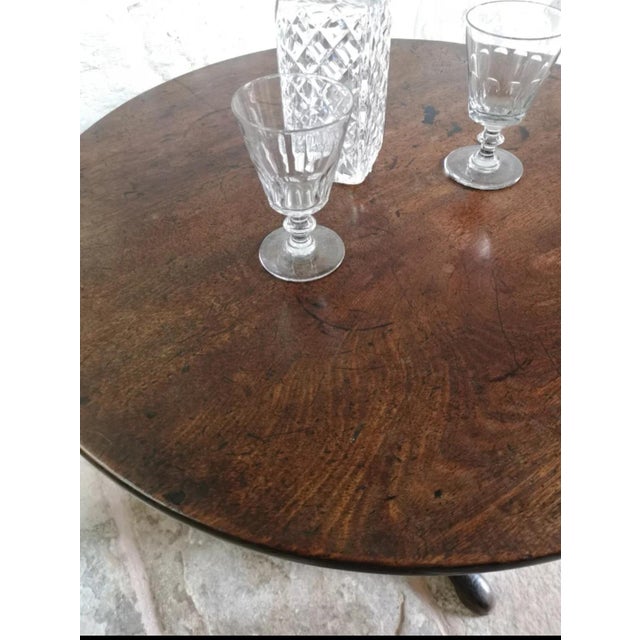 Antique George III Birdcage Tilt Top Wine Table in Red Walnut, 1760 For Sale - Image 4 of 18