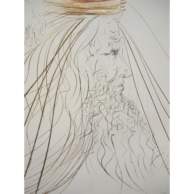 Salvador Dali, The Surrealist King, 1970, Original Signed Etching For Sale - Image 4 of 8
