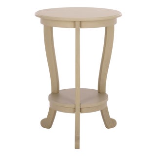 Mary Pedestal Table in Sand For Sale