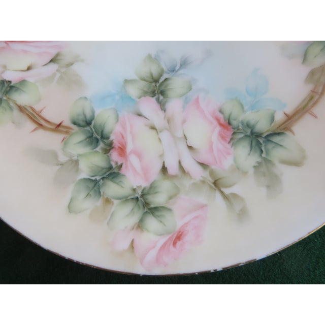 Ceramic Antique Hand-Painted Porcelain Plate Thomas Sevres Bavaria For Sale - Image 7 of 8