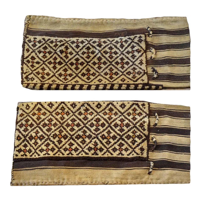 Early 20th Century Gabbeh Grain Bags - A Pair For Sale