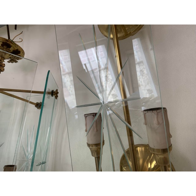 Art Deco Large Wall Lamps, 1970s, Set of 4 For Sale - Image 12 of 18