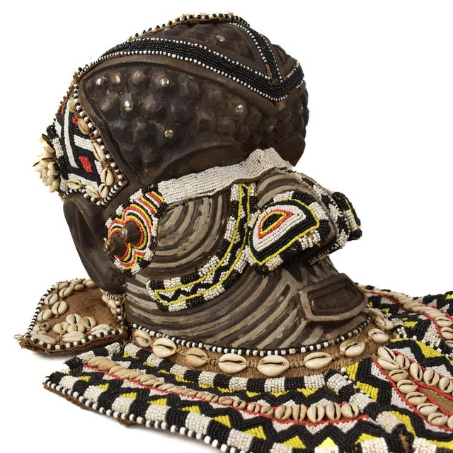 Early 20th Century Kuba Mask Bwoom Helmet Royal For Sale - Image 9 of 9
