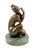 Metal Art Deco Female Nude Sculpture, 20th Century, Patinated Bronze For Sale - Image 7 of 8