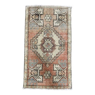 Turkish Yastik Rug 1'8" x 2'11" For Sale