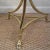 Italian Solid Brass Two Tier Side Tables With Recessed Glass Tops a Pair For Sale - Image 4 of 10