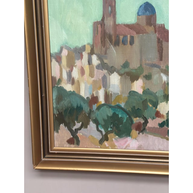 Bengt Ellis, Southern City, 1955, Oil on Canvas, Framed For Sale - Image 14 of 18