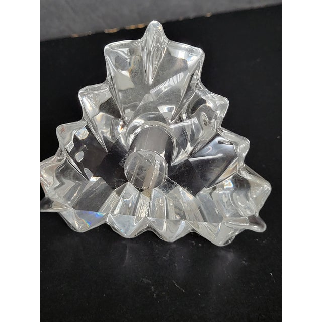 Vintage Lead Crystal Perfume Bottle With Stopper For Sale - Image 11 of 12