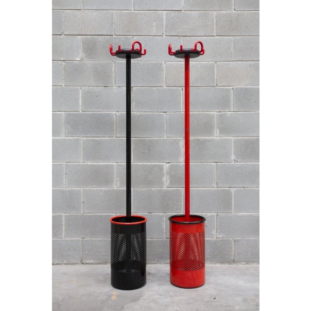 Black Coat Hangers with Umbrella Stand from Rexite, 1980s, Set of 2 For Sale - Image 8 of 8