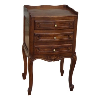 Louis XV Walnut Bedside Table, 1960s For Sale