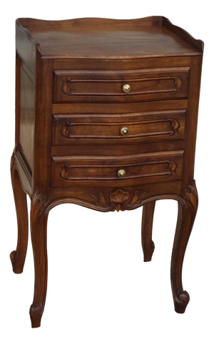 Louis XV Walnut Bedside Table, 1960s