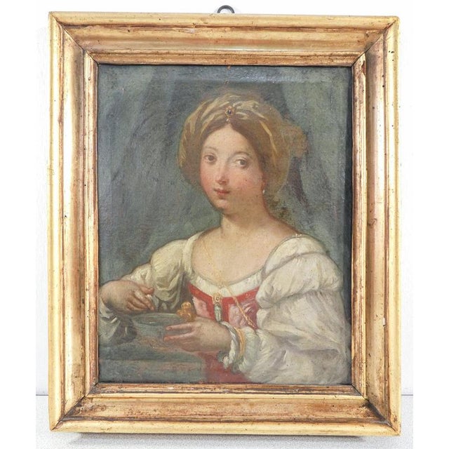 Unknown Artist, Portrait of a Woman, Late 18th Century, Oil on Canvas, Framed For Sale - Image 16 of 16