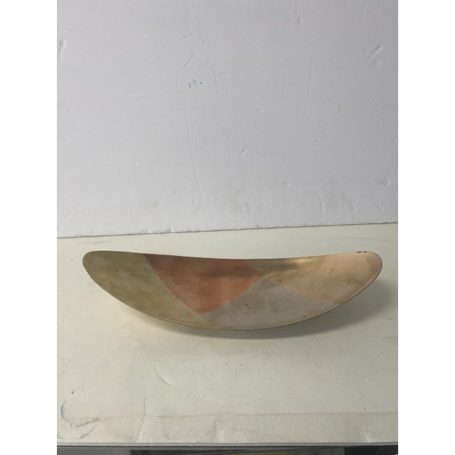 1970s 1970s Los Castillo Style Tri-Color Metal Bowl For Sale - Image 5 of 6
