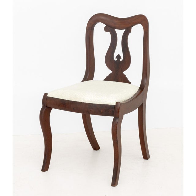 American Classical Mahogany Side Chairs, Pair For Sale - Image 9 of 9