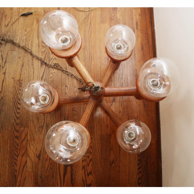 Charles Gibilterra Vintage Modeline Attributed Cactus Hanging Lamp For Sale - Image 4 of 8