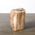 Polished Petrified Wood Side Table/Stool W/ Agate Inclusions & Natural Graining For Sale - Image 10 of 10