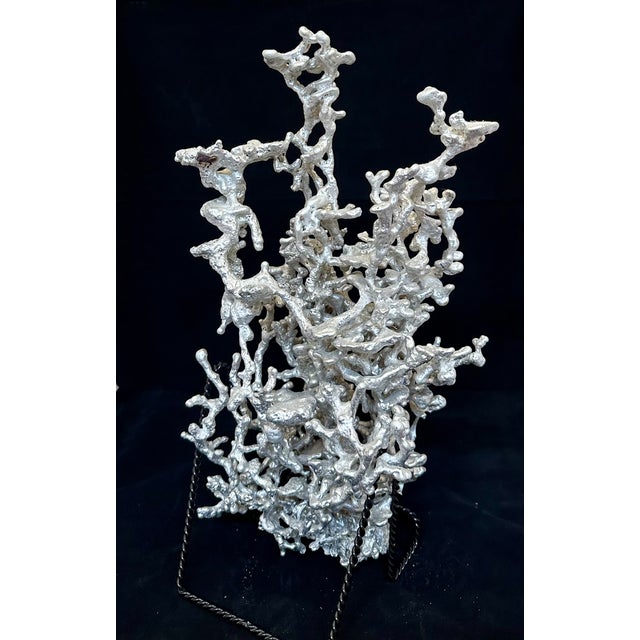Large Aluminum Ant Colony Cast Sculpture on Stand — Organic Brutalist Form For Sale In Jacksonville, FL - Image 6 of 6