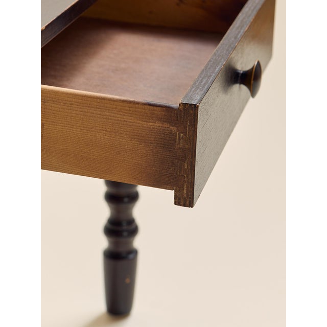 The Vintage Pair of Swedish Painted Pine Nighstands, 1950s For Sale - Image 11 of 15