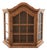 Vintage Architectural Oak Wall-Mounted Curio Cabinet For Sale