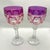 Glass Late 20th Century Nachtmann "Napoleon" Colored Crystal Water Goblets (Set of 5) For Sale - Image 7 of 8