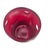 Ruby Red Hand-Blown Ruby Red Pinched Art Glass Vase Modernist 8" For Sale - Image 8 of 9